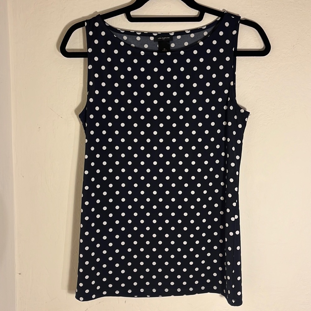 Ann Taylor Classic Polka Dot Top
